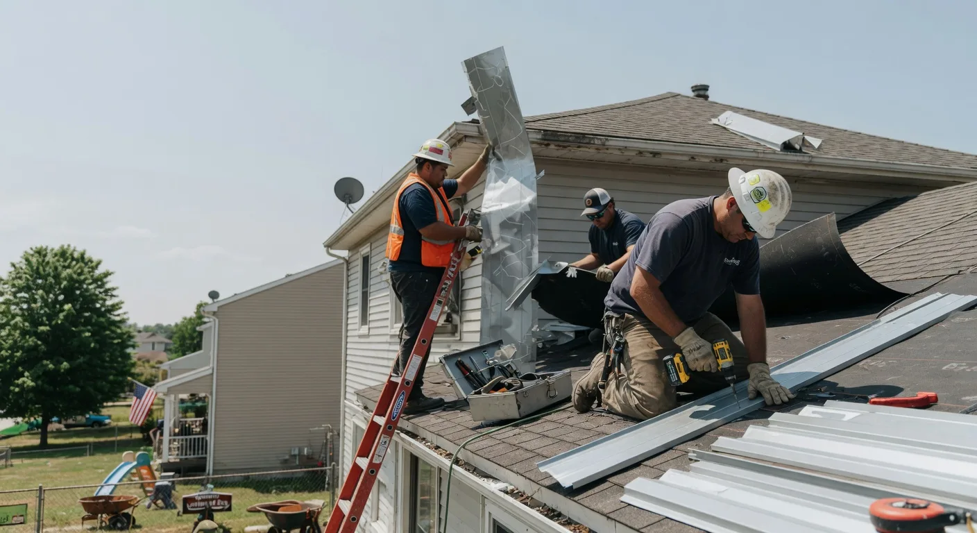 Storm Damage Metal Roof Repair in Water Valley, KY